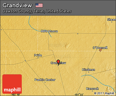 Physical Map of Grandview