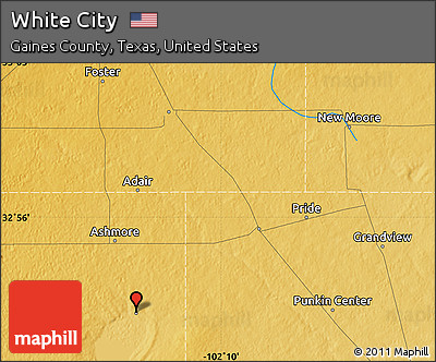 Physical Map of White City