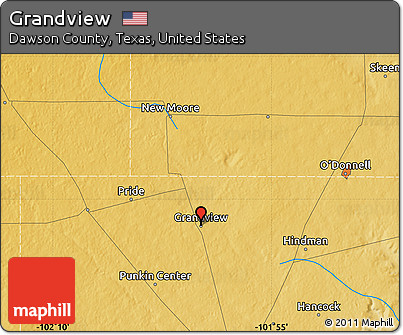 Physical Map of Grandview