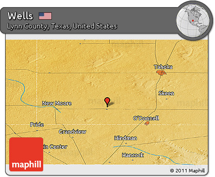 Physical Panoramic Map of Wells