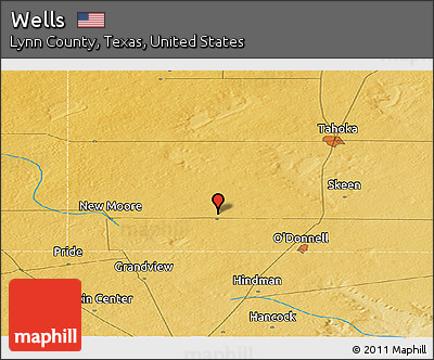 Physical Panoramic Map of Wells