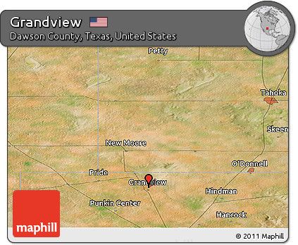 Satellite Panoramic Map of Grandview