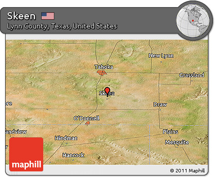 Satellite Panoramic Map of Skeen