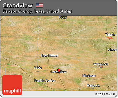 Satellite Panoramic Map of Grandview