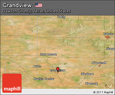 Satellite Panoramic Map of Grandview