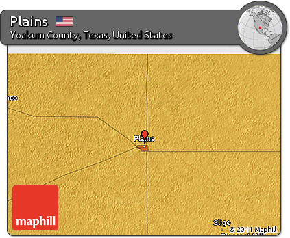 Physical 3D Map of Plains