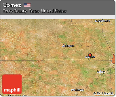 Satellite 3D Map of Gomez