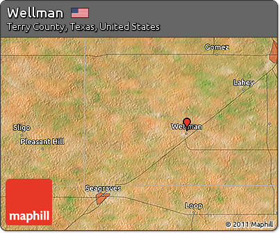 Satellite 3D Map of Wellman