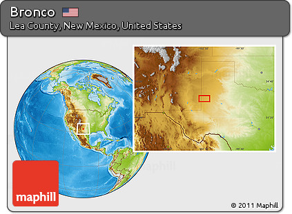 Physical Location Map of Bronco