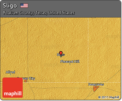 Physical Map of Sligo