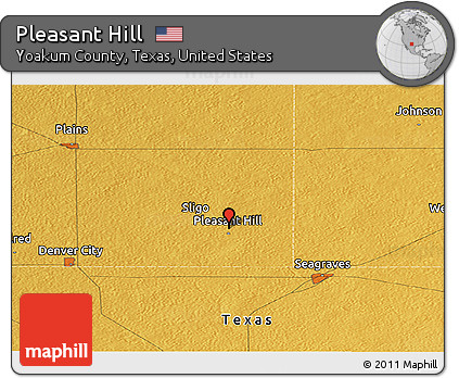Physical Panoramic Map of Pleasant Hill