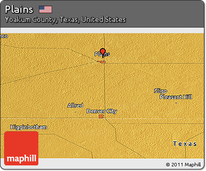 Physical Panoramic Map of Plains