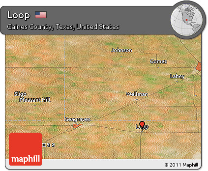 Satellite Panoramic Map of Loop