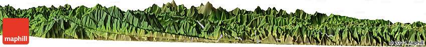 Satellite Horizon Map of the Area around 33° 4' 42" N, 104° 37' 30" E