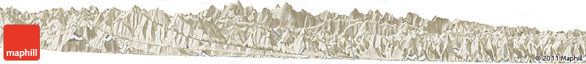 Shaded Relief Horizon Map of Linjiang