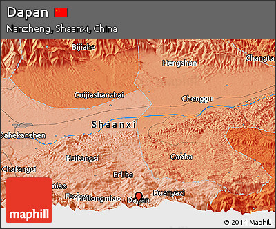 Political Panoramic Map of Dapan