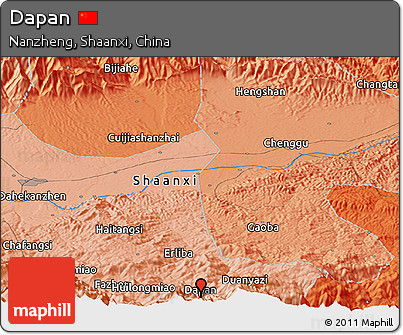 Political Panoramic Map of Dapan