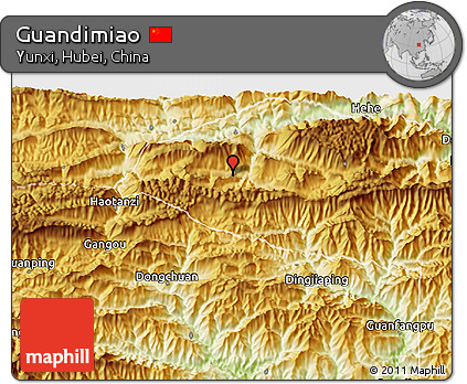 Physical 3D Map of Guandimiao