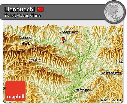 Physical 3D Map of Lianhuachi