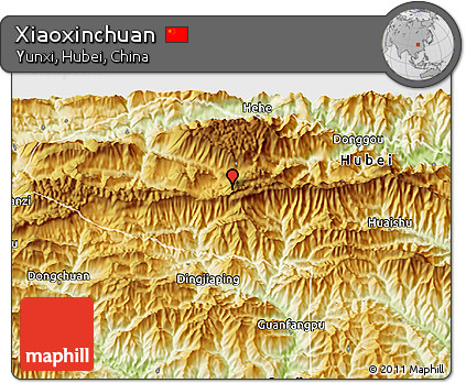 Physical 3D Map of Xiaoxinchuan