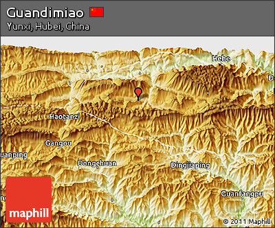 Physical 3D Map of Guandimiao