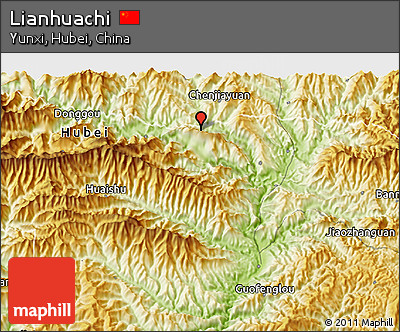 Physical 3D Map of Lianhuachi
