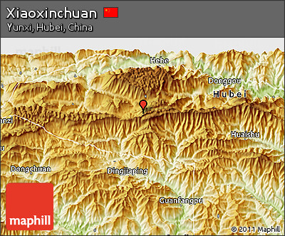 Physical 3D Map of Xiaoxinchuan