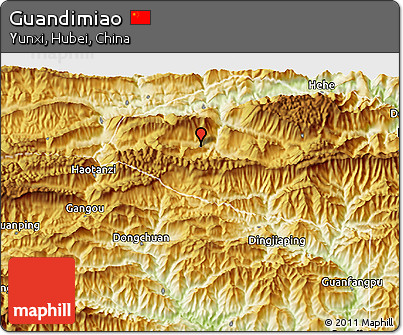 Physical 3D Map of Guandimiao