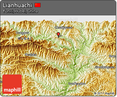 Physical 3D Map of Lianhuachi