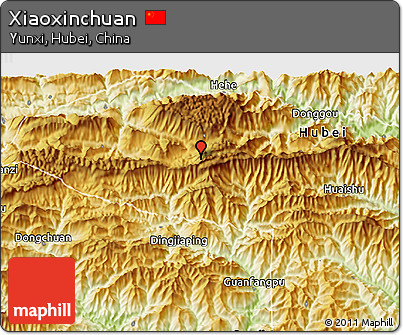 Physical 3D Map of Xiaoxinchuan