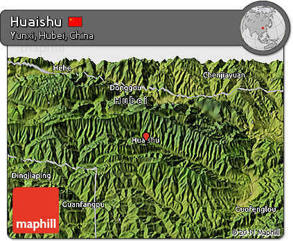 Satellite 3D Map of Huaishu