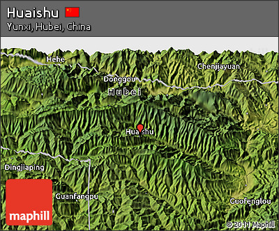 Satellite 3D Map of Huaishu