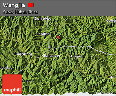 Satellite 3D Map of Wangjia