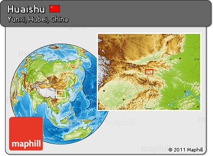 Physical Location Map of Huaishu