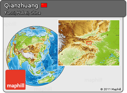 Physical Location Map of Qianzhuang