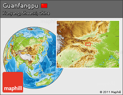 Physical Location Map of Guanfangpu
