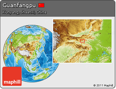 Physical Location Map of Guanfangpu
