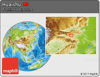 Physical Location Map of Huaishu
