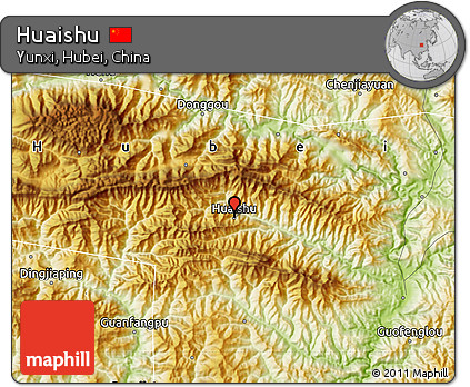 Physical Map of Huaishu