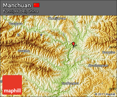 Physical Map of Manchuan