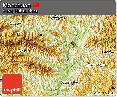 Physical Map of Manchuan