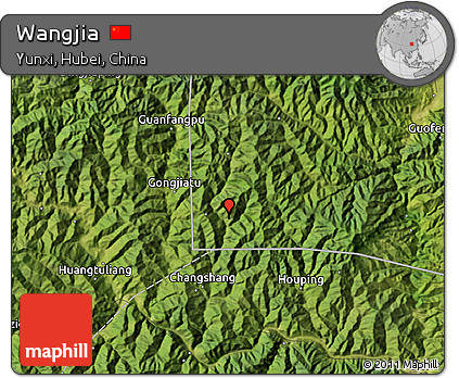 Satellite Map of Wangjia