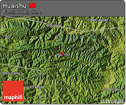 Satellite Map of Huaishu