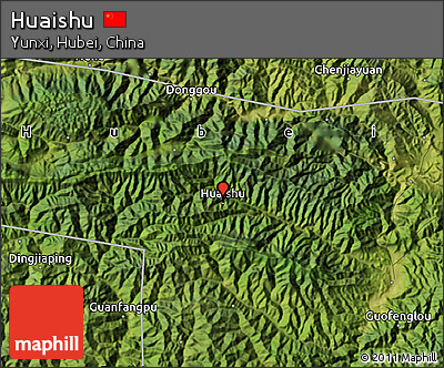 Satellite Map of Huaishu