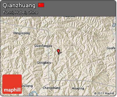 Shaded Relief Map of Qianzhuang