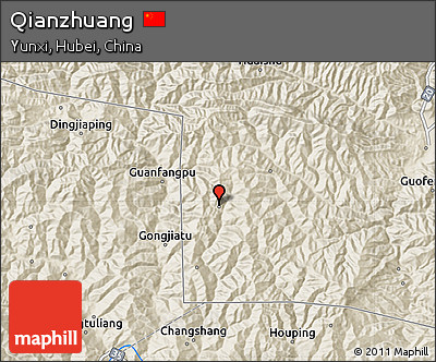 Shaded Relief Map of Qianzhuang