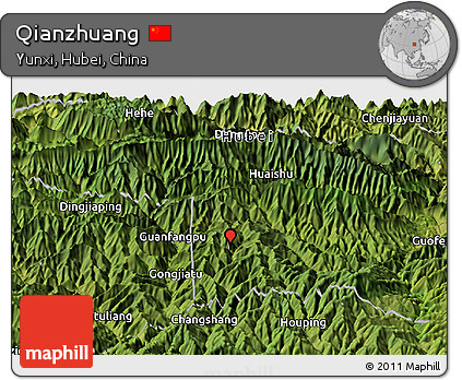 Satellite Panoramic Map of Qianzhuang