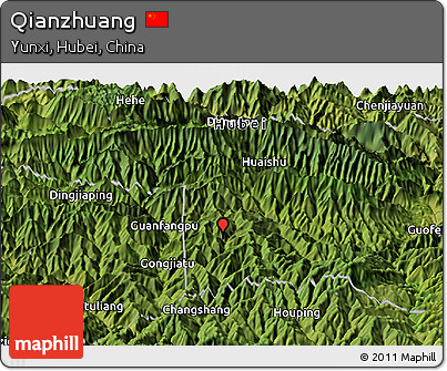 Satellite Panoramic Map of Qianzhuang