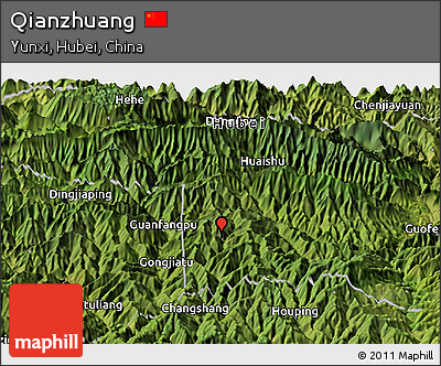 Satellite Panoramic Map of Qianzhuang