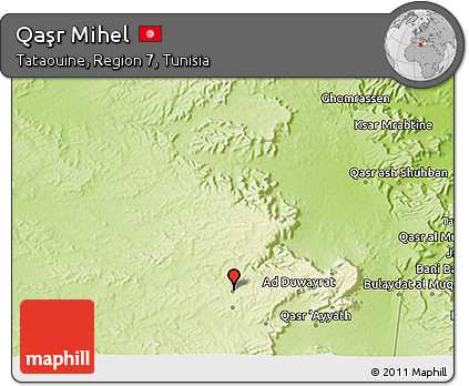 Physical 3D Map of Qaşr Mihel